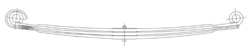 Ресора mb 3x90/900x900 перед act.2,3/atego2