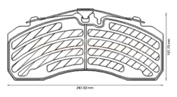 Колодки гальмівні 29108=29253 mercedes (mb) benz actros , daf xf, scania r knorr