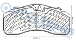 Колодки гальмівні 29278 mercedes (mb) act, daf xf, scania 4 oe mercedes (mb)