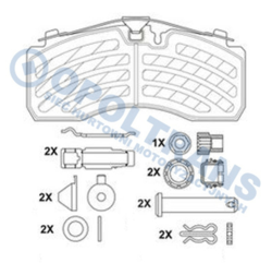 Колодки 29093=29287 mercedes (mb) atego .1-3,iveco e-car.-15r- jurid