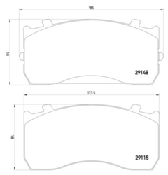 Колодки гальмівні 29148 mercedes (mb) atego ,man tgl 04-13r- /pt/textar