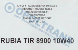 Масло 10w40 total rub.t.8900  20l, euro 2-6 з dpf