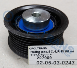 Ролик рем.sc.4,r 11r- fi 80 wielor.dayco