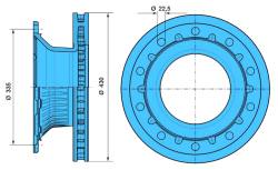 Диск hamulcowa bpw 430x45 03-15r- eco plus 2-3 meritor