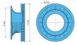 Диск hamulcowa bpw 430x45 03-15r- eco plus 2-3 oe