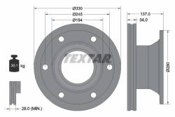 Диск hamulcowa renault (rvi) 330x34 midlum,d -13r- /t/ abs/ textar