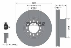 Диск hamulcowa man 377x45 tgm-x-s 05-12r- /p textar