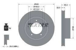 Диск hamulcowa toyota land cruiser 340x32 /p/ textar