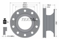 Диск hamulcowa renault (rvi) 410x45 mid.06r-,vo.fl -13r- /t/ texta
