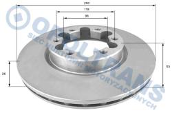 Диск hamulcowa nissan cabstar,nt400 290x26 -14r- /p/