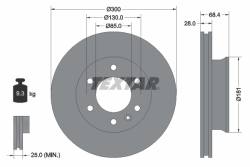 Диск hamulcowa mercedes (mb) 300x28 sprinter -06-16r- /p/ textar