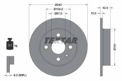 Диск hamulcowa opel 240x10 meriva,astra /t/ textar