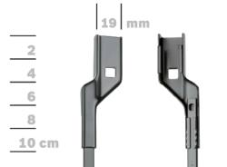 Щетка прод.600/450mm vw caddy 10-15r- (2 szt) bosch