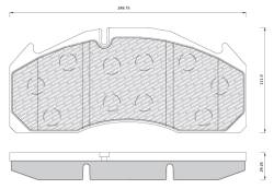 Колодки 29125 volvo fh,fm 98-05r- /p,t/ meritor
