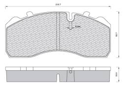 Колодки 29095 mercedes (mb) atego .1-3,saf,iveco e-car.-15r meritor