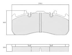 Колодки 29173 renault (rvi) mid,c,d/volvo fl -13r-/pt/ meritor
