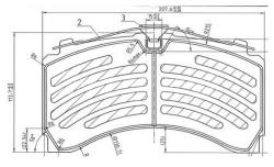 Колодки 29244 mercedes (mb) actros 3,4,5 -10r- /t/ meritor max