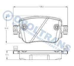 Колодки 25110 volkswagen caddy iv/alltrack 15r- /t/ trw