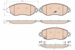 Колодки 23577,23580 ford transit 00-06r /p/ trw