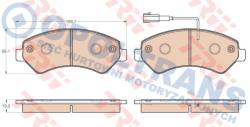 Колодки 24465 fiat ducato /peugeot boxer -11r- /t/ trw