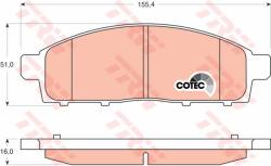 Колодки 24529 mitsubishi l200 05- /p/ trw