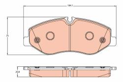 Колодки 22062 mercedes (mb) .v-class,vito 14r- /p/ trw
