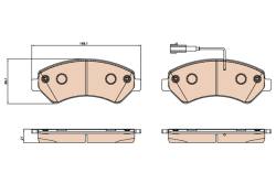 Колодки 24466 fiat ducato 06-15r- /p/ trw