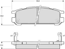 Колодки 21703 subaru impreza,legacy /t/ trw
