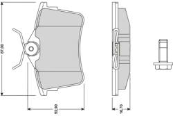 Колодки 24765 citroen berlingo /t/ trw 08-