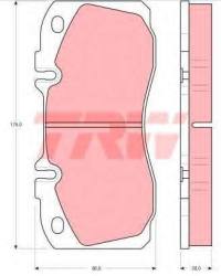 Колодки 29122 iveco e-car.-15r,daily -16r- /pt/ trw