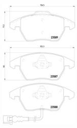 Колодки 23587 volkswagen caddy iii -12r- /p/ textar
