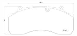 Колодки 29143 smb /saf оси skrb 9022h textar