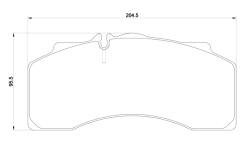 Колодки 29134 mercedes (mb) unimog 400/500 00-13r- /pt/ textar