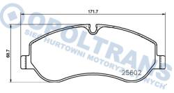 Колодки 25602 ford transit 12r- /p/ textar