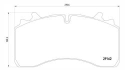 Колодки 29162=29336 saf оси skrb 9022w textar