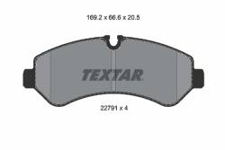 Колодки 22791 mercedes (mb) sprinter 511-519cdi 18r- /t/ textar
