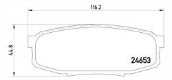 Колодки 24653 toyota land cruiser /t/ textar 08-