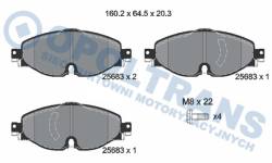 Колодки 25683 volkswagen caddy iveco /tiguan 15r- /p/ textar