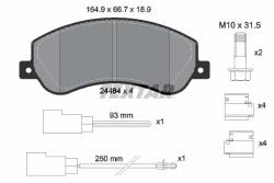 Колодки 24484 ford transit 06-14r,volkswagen amarok /p/ textar