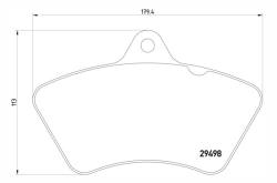 Колодки 29498 setra s200 73-02r textar