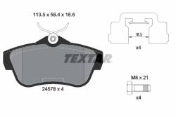 Колодки 24578 peugeot expert /fiat scudo -11r- /t/ textar
