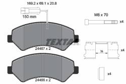 Колодки 24466 fiat ducato 06-15r- /p/ textar