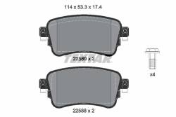 Колодки 22588,22589 peugeot expert/citroen jumpy 16r-/t/ texta