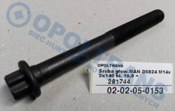 Болт головка man d0824 m14x2x140 ключ 10,9 =