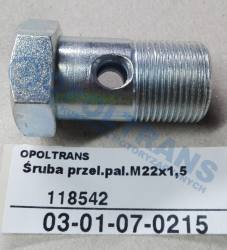 Болт перелив. топлива m22x1,5