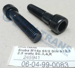 Болт m14x 65/2 din 912/12.9 вал scania 3,4,r