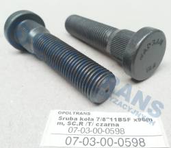 Болт колеса 7/8"11bsf x96mm, scania r /t/ черная
