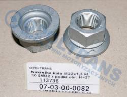 Гайка колеса m22x1,5 кл.10 sw32 podkł.габарит. h=27