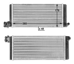 Радиатор печки mercedes (mb) 1729-4850 87-96r ava
