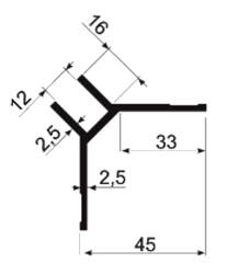 Profil aluminiowy до izoterm kbh 00032z akord